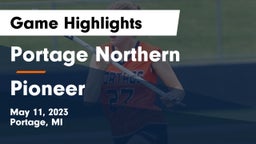 Portage Northern  vs Pioneer  Game Highlights - May 11, 2023