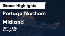 Portage Northern  vs Midland  Game Highlights - May 13, 2023