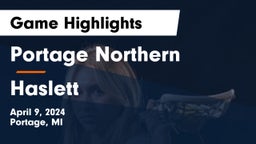 Portage Northern  vs Haslett  Game Highlights - April 9, 2024
