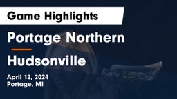 Portage Northern  vs Hudsonville  Game Highlights - April 12, 2024