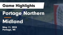 Portage Northern  vs Midland  Game Highlights - May 11, 2024