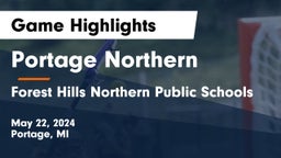 Portage Northern  vs Forest Hills Northern Public Schools Game Highlights - May 22, 2024