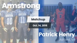 Matchup: Armstrong/Kennedy vs. Patrick Henry  2016