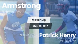 Matchup: Armstrong vs. Patrick Henry  2017