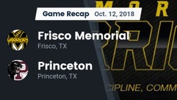 Recap: Frisco Memorial  vs. Princeton  2018