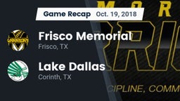 Recap: Frisco Memorial  vs. Lake Dallas  2018