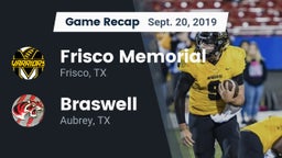 Recap: Frisco Memorial  vs. Braswell  2019