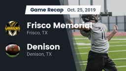 Recap: Frisco Memorial  vs. Denison  2019