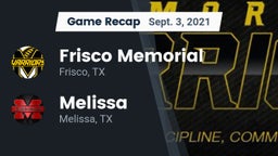 Recap: Frisco Memorial  vs. Melissa  2021