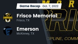 Recap: Frisco Memorial  vs. Emerson  2022