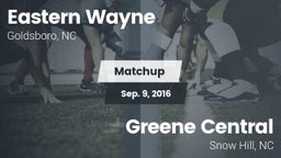 Matchup: Eastern Wayne vs. Greene Central  2016