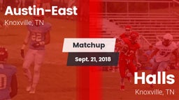 Matchup: Austin-East vs. Halls  2018