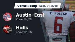 Recap: Austin-East  vs. Halls  2018