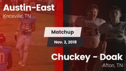 Matchup: Austin-East vs. Chuckey - Doak  2018