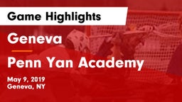 Geneva  vs Penn Yan Academy  Game Highlights - May 9, 2019