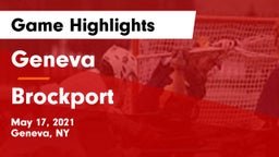 Geneva  vs Brockport  Game Highlights - May 17, 2021