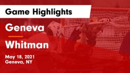 Geneva  vs Whitman  Game Highlights - May 18, 2021