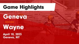 Geneva  vs Wayne  Game Highlights - April 10, 2023