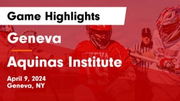 Geneva  vs Aquinas Institute  Game Highlights - April 9, 2024