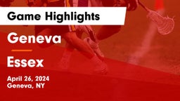 Geneva  vs Essex  Game Highlights - April 26, 2024