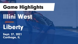 Illini West  vs Liberty Game Highlights - Sept. 27, 2021