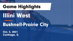 Illini West  vs Bushnell-Prairie City Game Highlights - Oct. 5, 2021