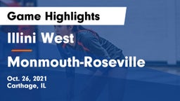 Illini West  vs Monmouth-Roseville  Game Highlights - Oct. 26, 2021