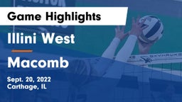 Illini West  vs Macomb  Game Highlights - Sept. 20, 2022