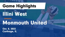 Illini West  vs Monmouth United Game Highlights - Oct. 8, 2022