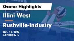 Illini West  vs Rushville-Industry Game Highlights - Oct. 11, 2022