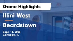 Illini West  vs Beardstown Game Highlights - Sept. 11, 2023