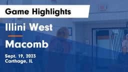 Illini West  vs Macomb  Game Highlights - Sept. 19, 2023