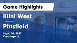 Illini West  vs Pittsfield  Game Highlights - Sept. 30, 2023