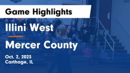 Illini West  vs Mercer County  Game Highlights - Oct. 2, 2023