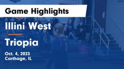 Illini West  vs Triopia  Game Highlights - Oct. 4, 2023