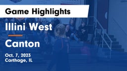 Illini West  vs Canton  Game Highlights - Oct. 7, 2023