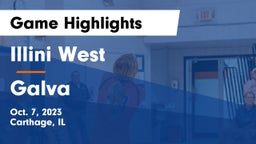 Illini West  vs Galva  Game Highlights - Oct. 7, 2023