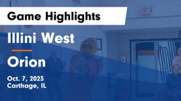 Illini West  vs Orion  Game Highlights - Oct. 7, 2023