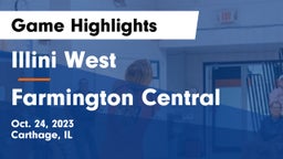 Illini West  vs Farmington Central  Game Highlights - Oct. 24, 2023