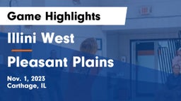 Illini West  vs Pleasant Plains  Game Highlights - Nov. 1, 2023