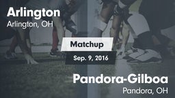 Matchup: Arlington vs. Pandora-Gilboa  2016