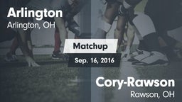 Matchup: Arlington vs. Cory-Rawson  2016