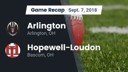 Recap: Arlington  vs. Hopewell-Loudon  2018