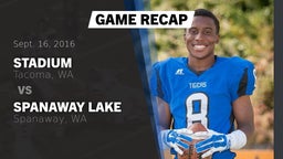 Recap: Stadium  vs. Spanaway Lake  2016
