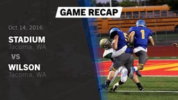 Recap: Stadium  vs. Wilson  2016