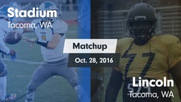 Matchup: Stadium  vs. Lincoln  2016