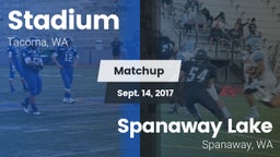 Matchup: Stadium  vs. Spanaway Lake  2017