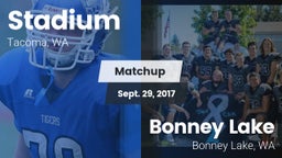 Matchup: Stadium  vs. Bonney Lake  2017