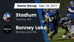 Recap: Stadium  vs. Bonney Lake  2017