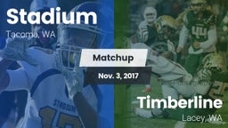 Matchup: Stadium  vs. Timberline  2017